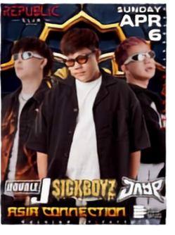 Republic Club Pattaya event poster featuring SICKBOYZ