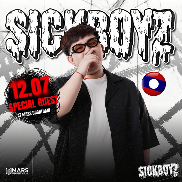 MARS Udonthani event poster featuring SICKBOYZ