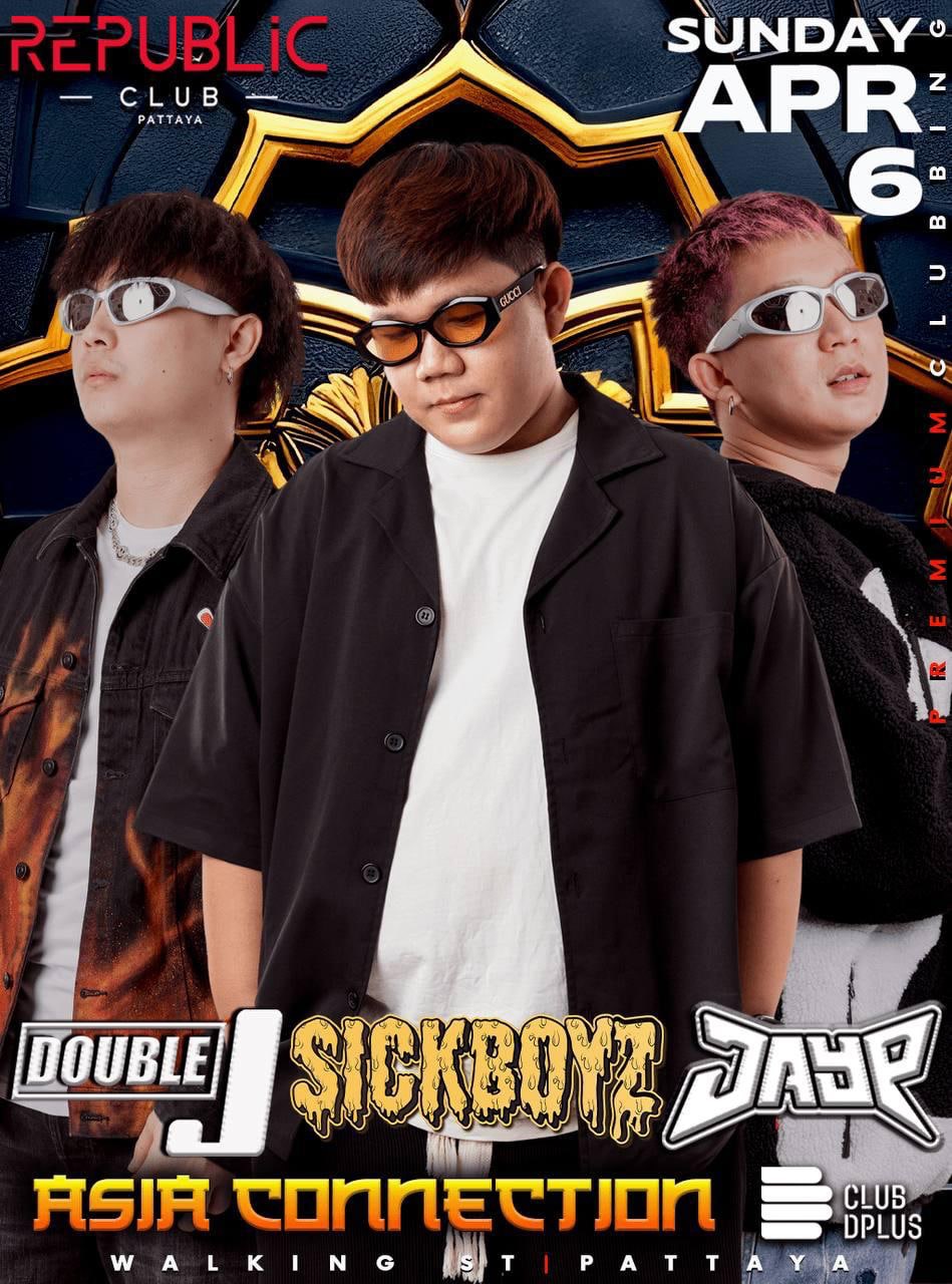 Republic Club Pattaya event poster featuring SICKBOYZ